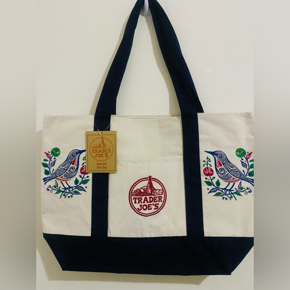 Trader Joe's Reusable Canvas Tote Bag - Picture 2 of 10